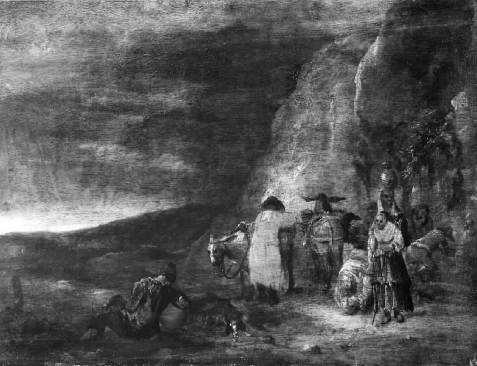 Landscape with Travellers some of them in Oriental Costume