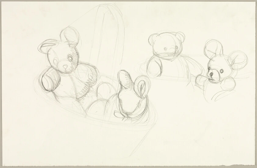 Study for Many Mansions (Teddy Bears)