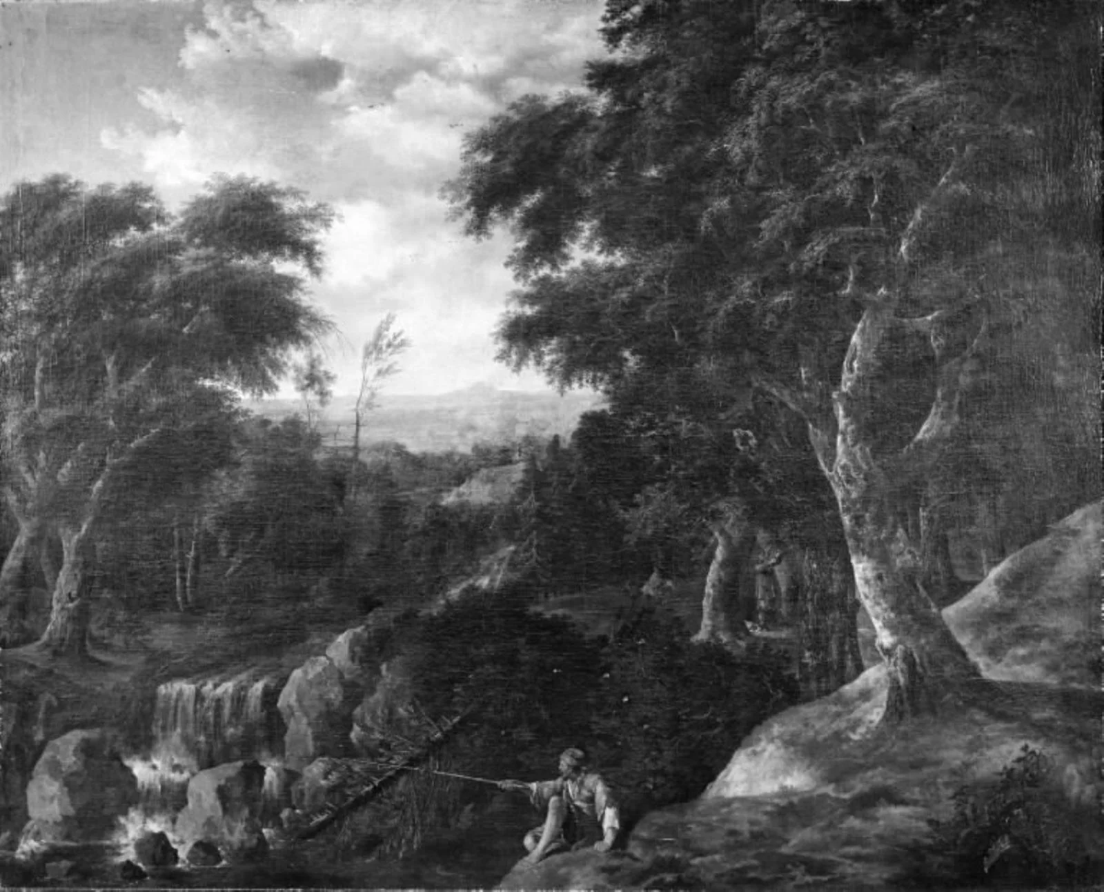 The Angler at the Forest Brook