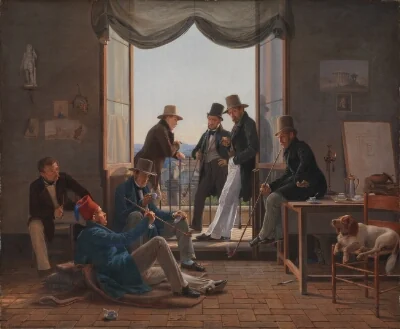 A Group of Danish Artists in Rome