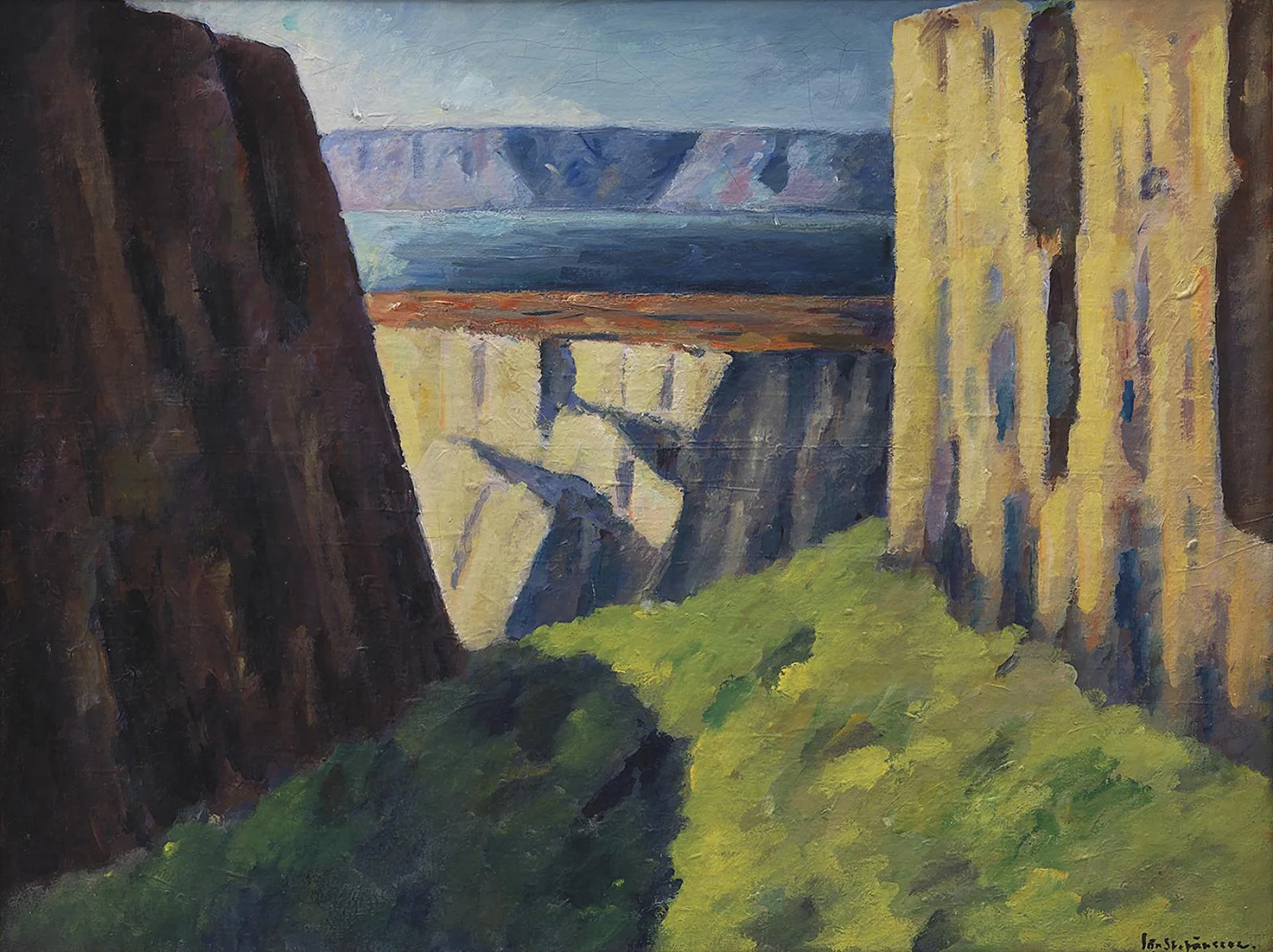 Ravine by Lake Thingvalla