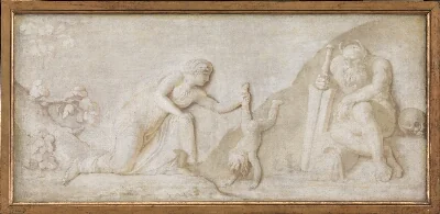 Thetis Immersing her Infant Son Achilles in the River Styx to Make him Invulnerable