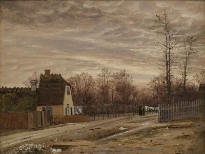 Evening after a Thaw. Taabæk, North of Copenhagen