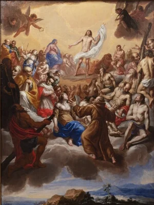 The Glorification of Christ surrounded by Saints