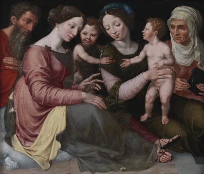 The Holy Family with the Infant St John, St Elizabeth and St Anna