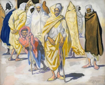 Arabs. The Beggar Woman Votma. Tunis