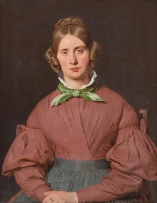 Portrait of Susanne Cecilie Købke, née Købke, the Artist´s Wife