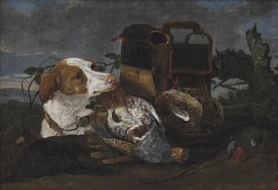 Dead Wildfowl and a Game Dog