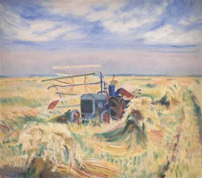 A Tractor at Noon Rest