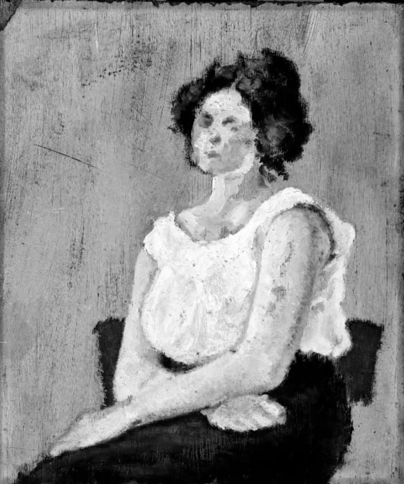 Study of a Halfdressed Girl