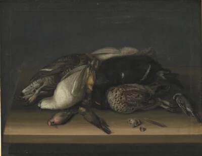 Wildfowl on a Wooden Table