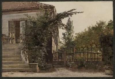 The Garden Steps Leading to the Artist's Studio on Blegdammen, Copenhagen