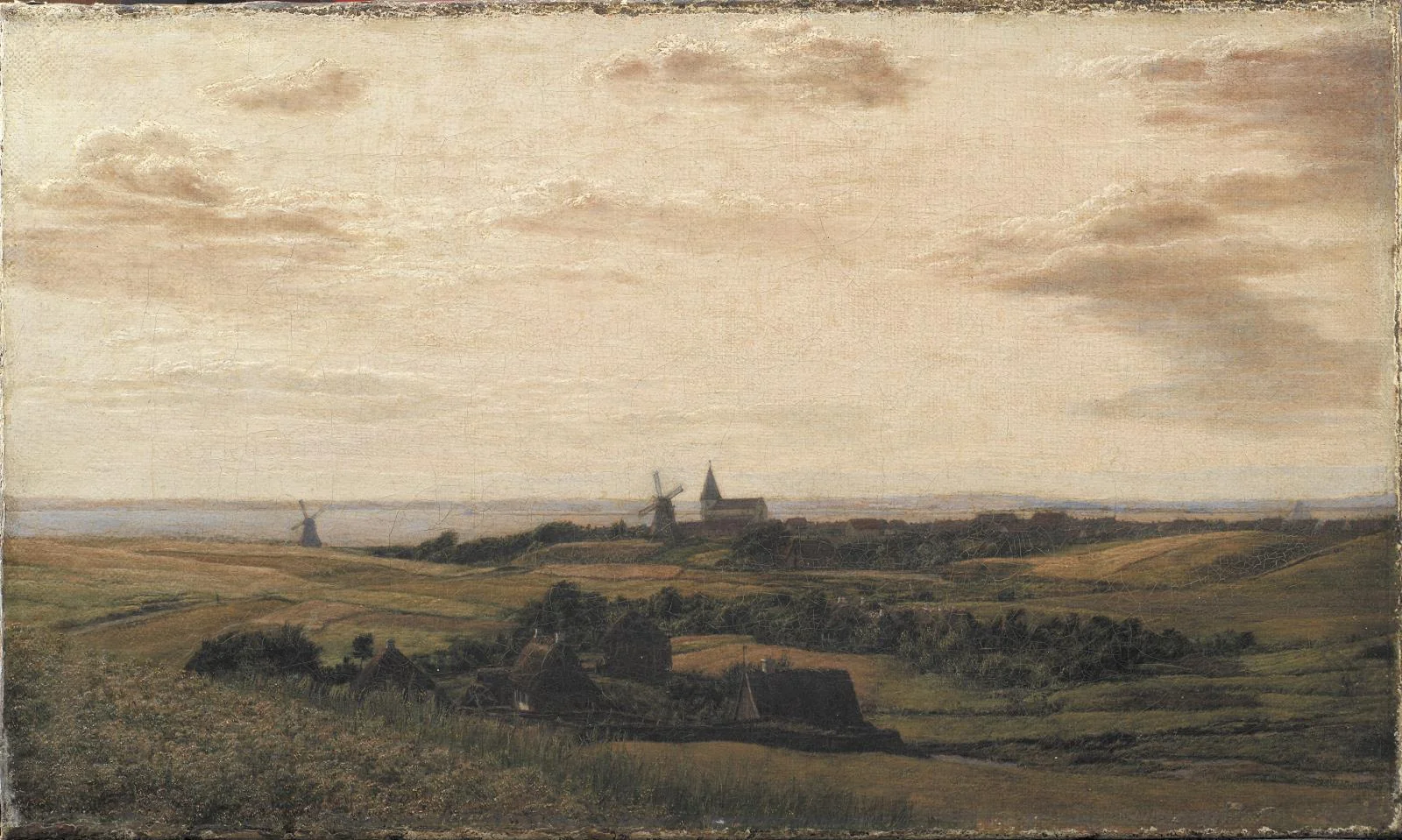 A View towards Assens in Funen. In the Distance the Coast of Schleswig