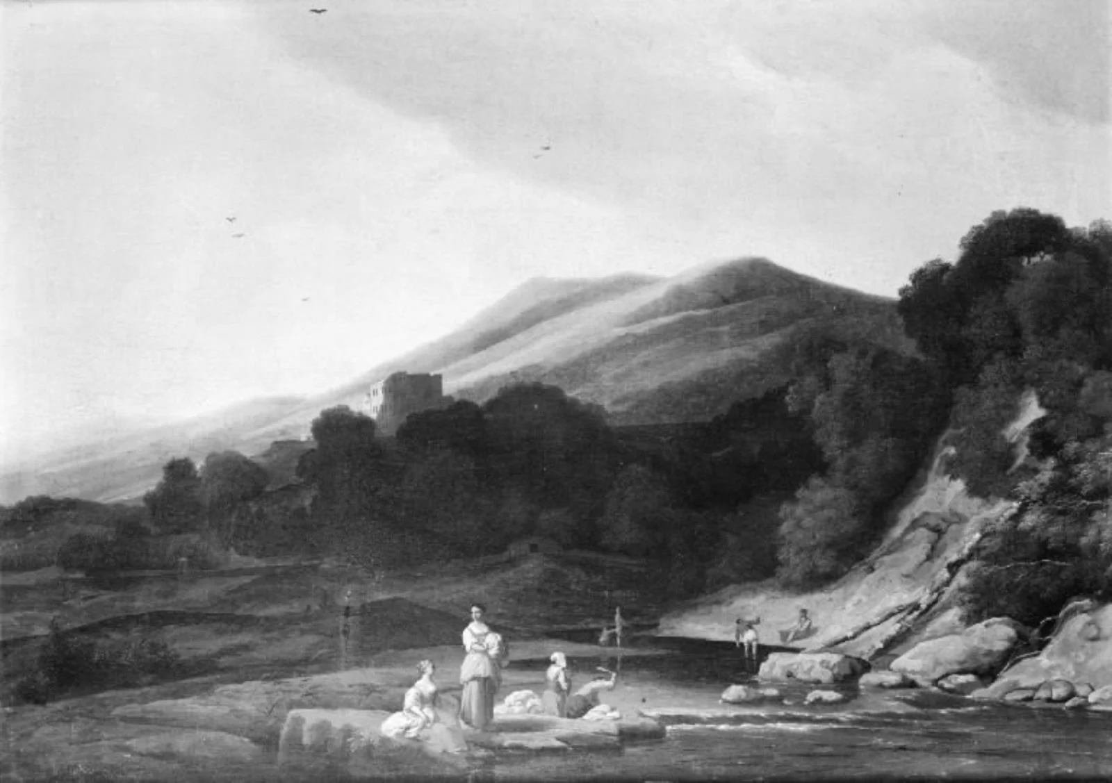 Mountainous Landscape with Washerwomen
