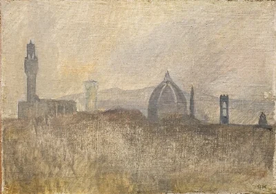View on Florence. Cloudy Weather