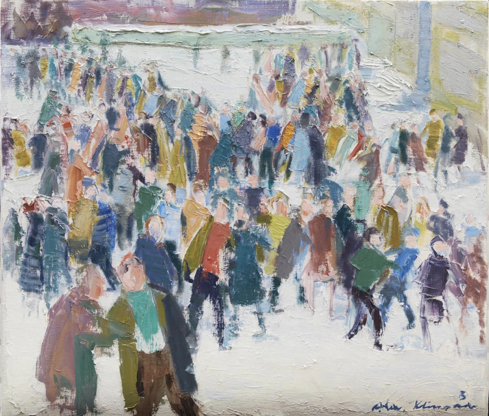 Schoolyard in Snow