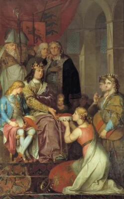 Christian I Proclaiming Holstein a Duchy in 1474. Painted for Christiansborg Castle