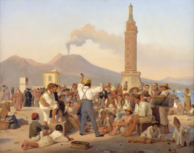 A Reciter of "Orlando Furioso" at the Molo, Naples