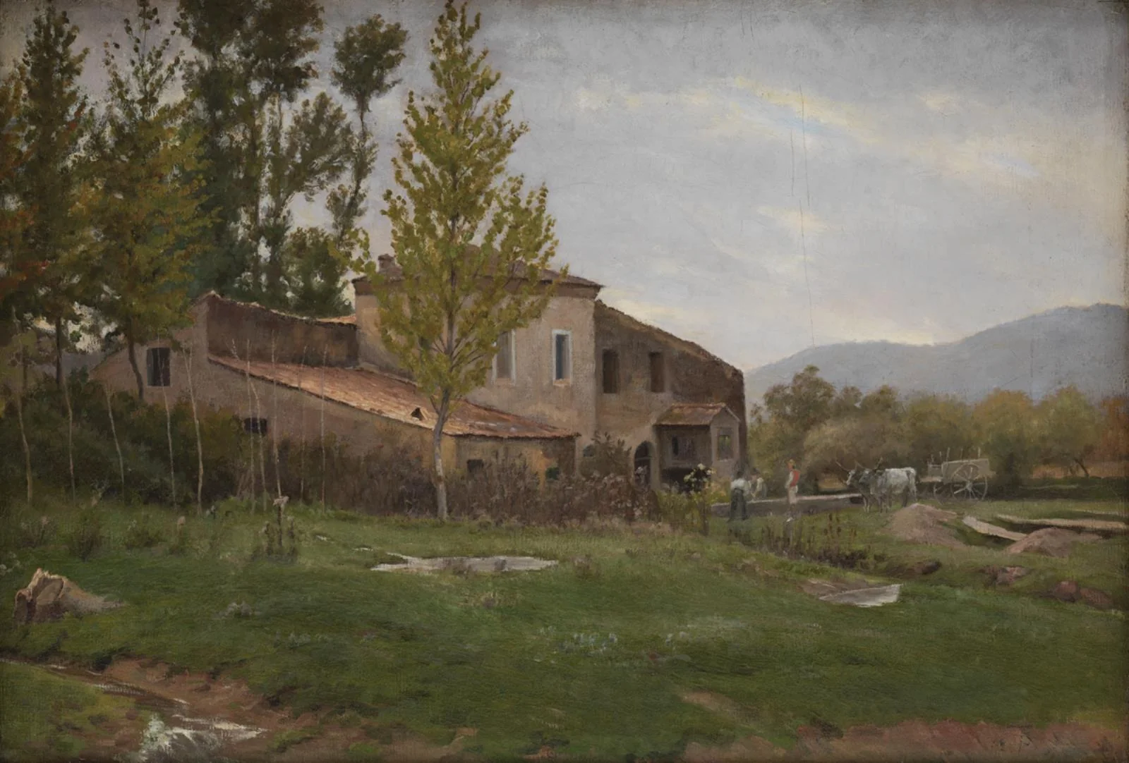 Isola del Liri, Italy. Overcast Day