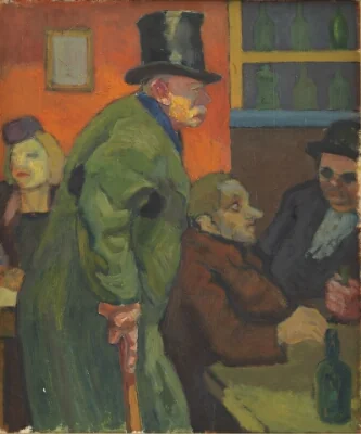 A Beggar in a Café