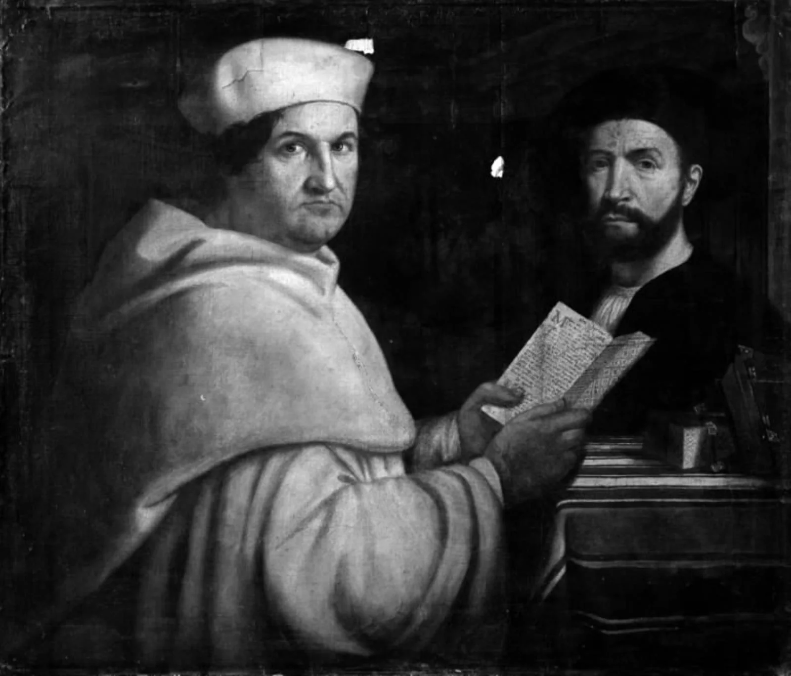 Double Portrait of Two Men, one Dressed in Ecclesiastical Dress