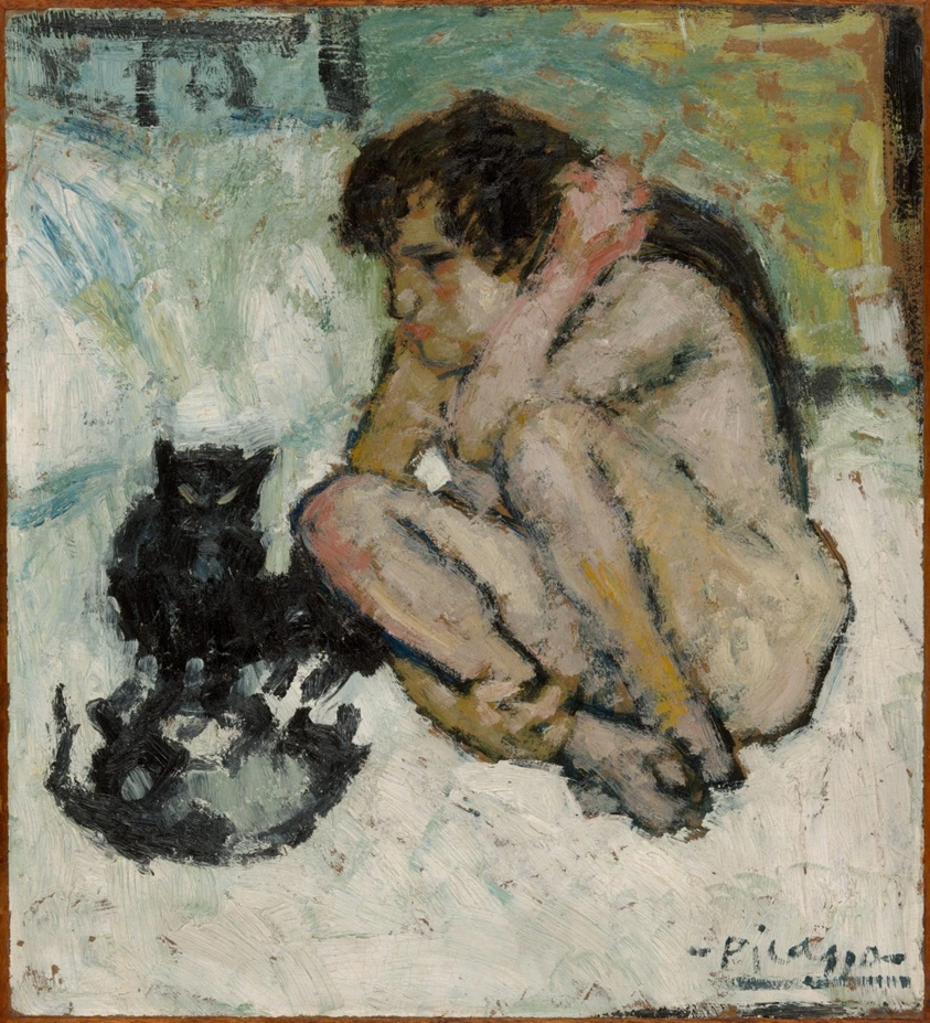 Nude with Cats