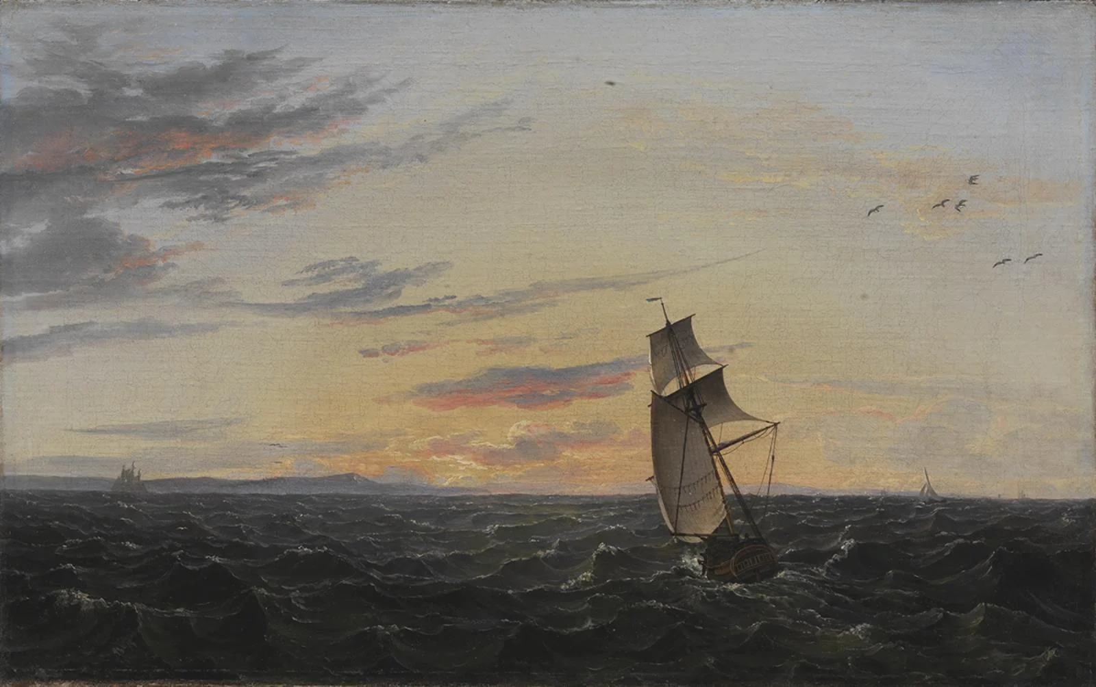 A Seascape. The coast of the Island of Rügen in Evening Light