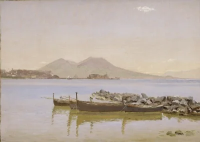 The Gulf of Naples with Vesuvius in the Background