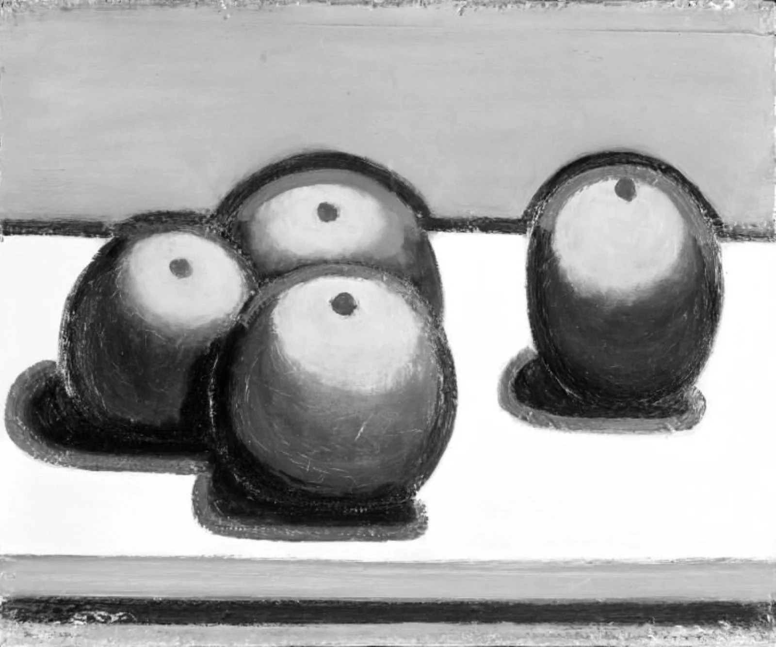 Still Life with Four Apples