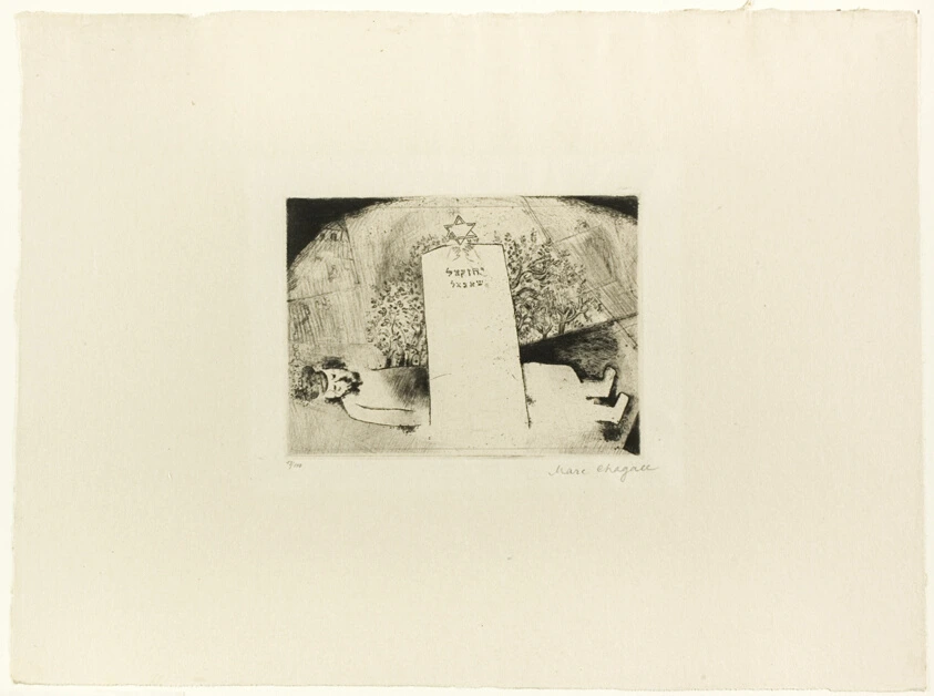 The Father's Grave, plate 20 from Mein Leben