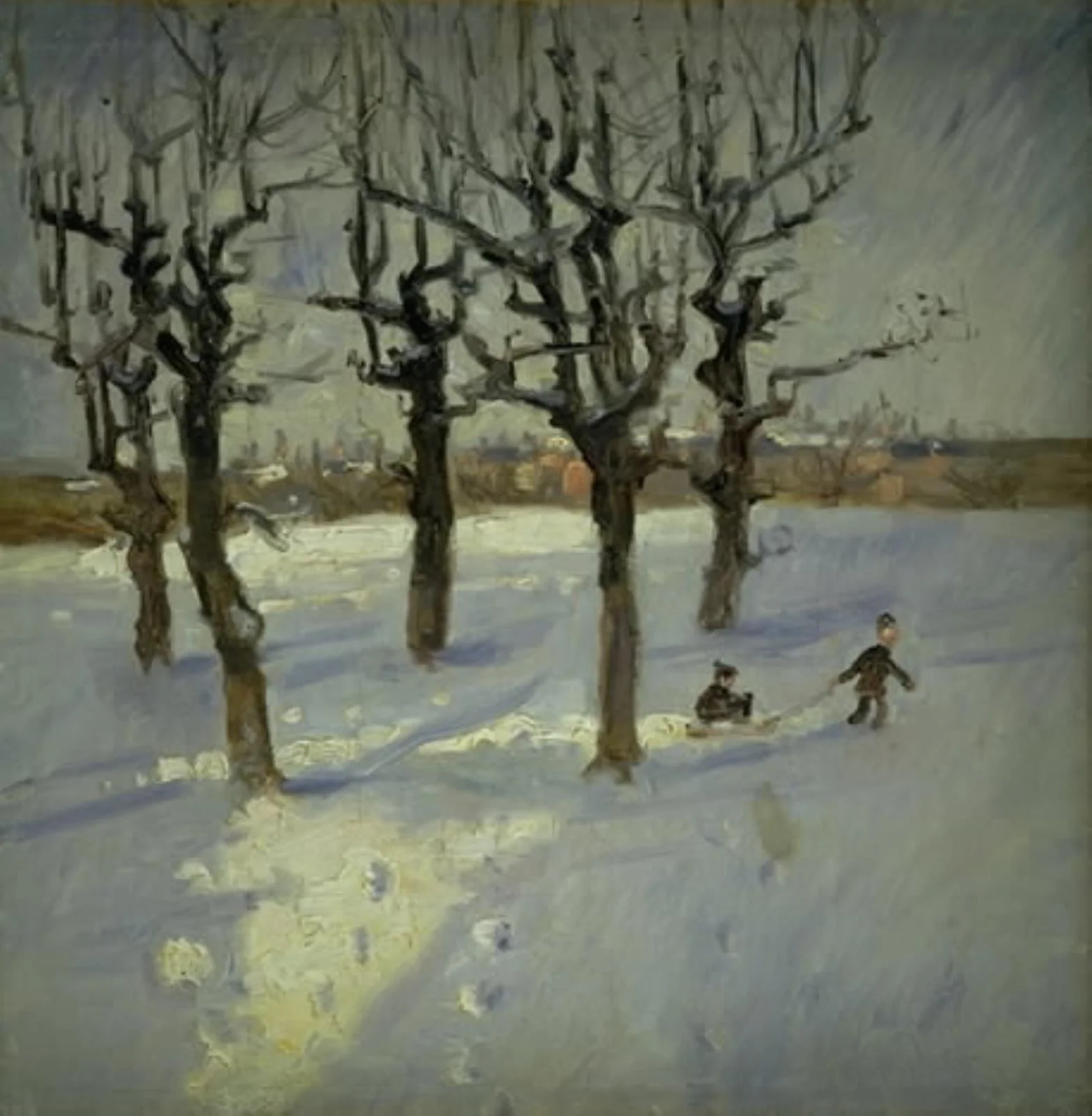 Winter Scene in a Suburb of Copenhagen