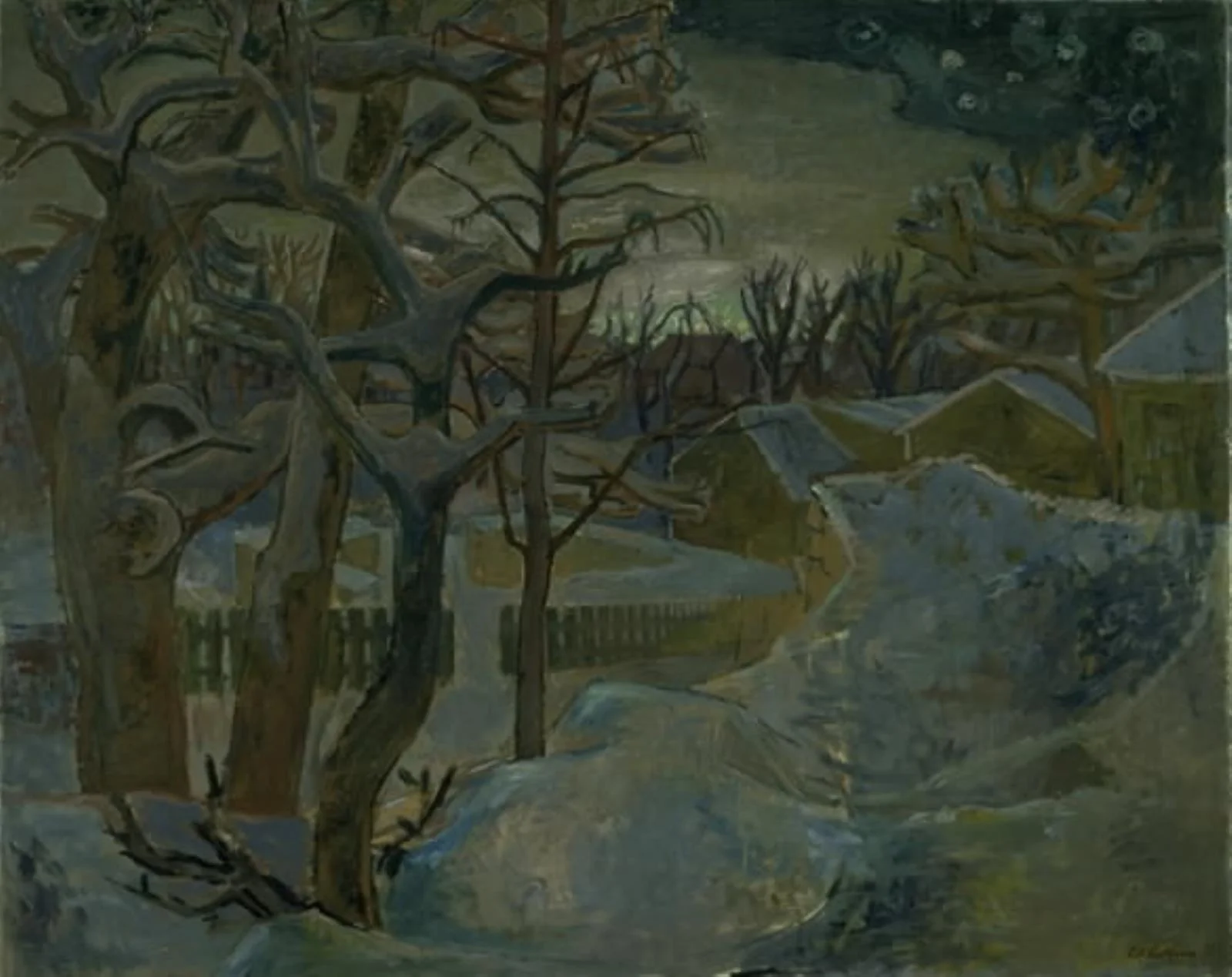 Winter Night outside Oslo