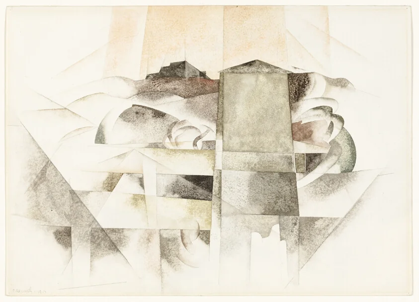 Bermuda No.3 - The Tower (recto); Landscape with House (verso)