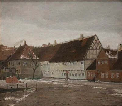 Winter Evening in Ribe, Jutland