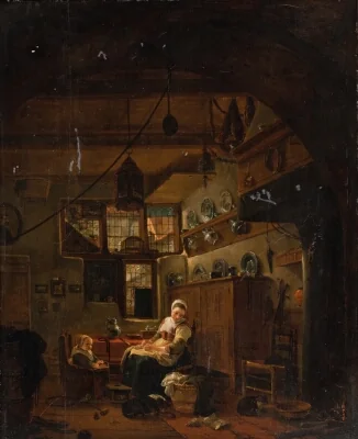 Interior of a Dutch Farm Cottage