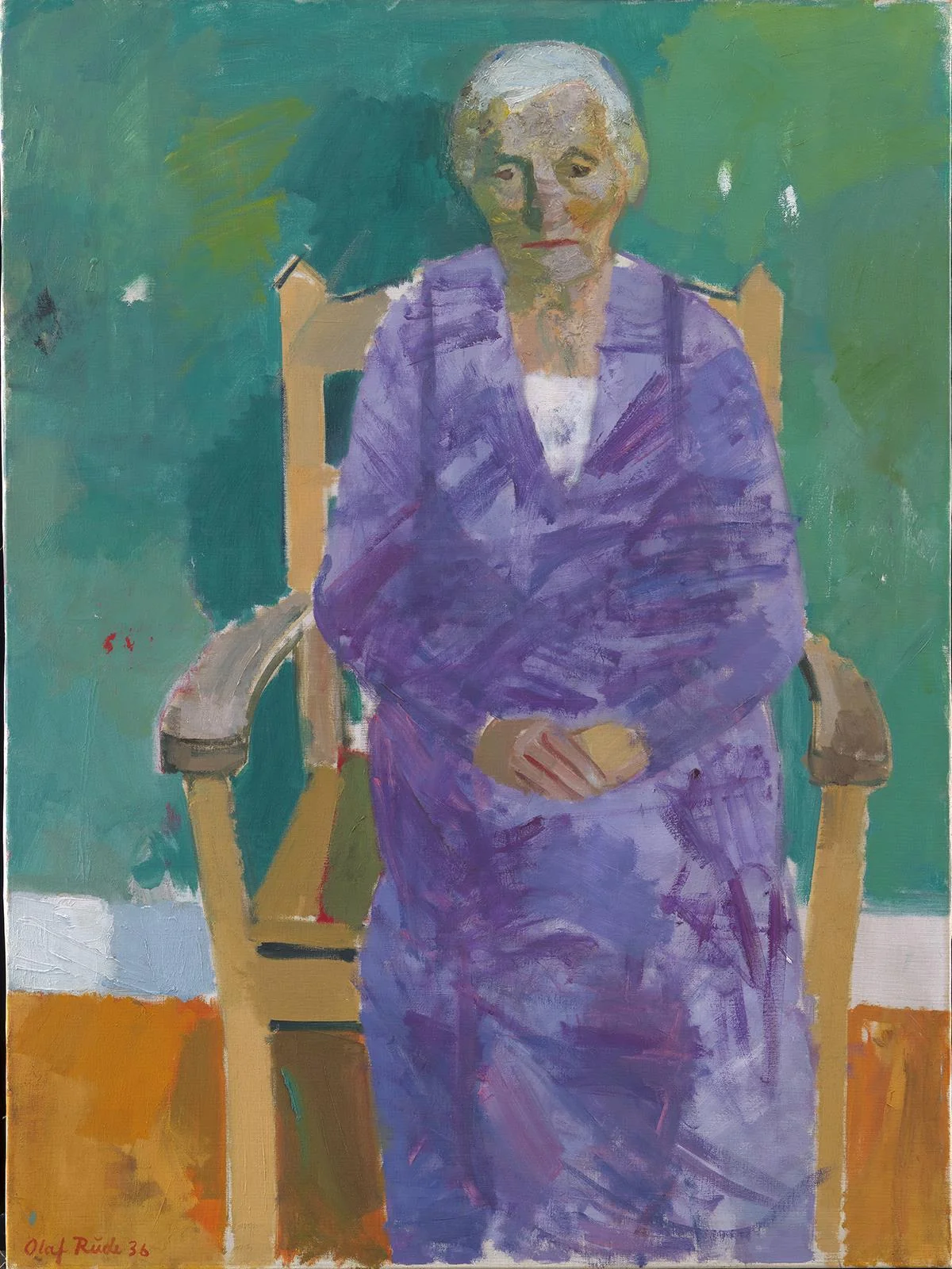 Portrait of a Lady in a Purple Dress