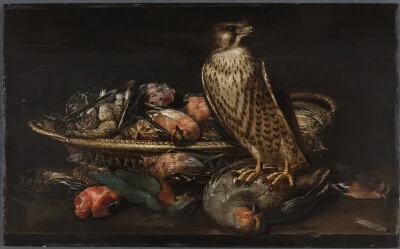 Still Life with a Peregrine Falcon and Birds