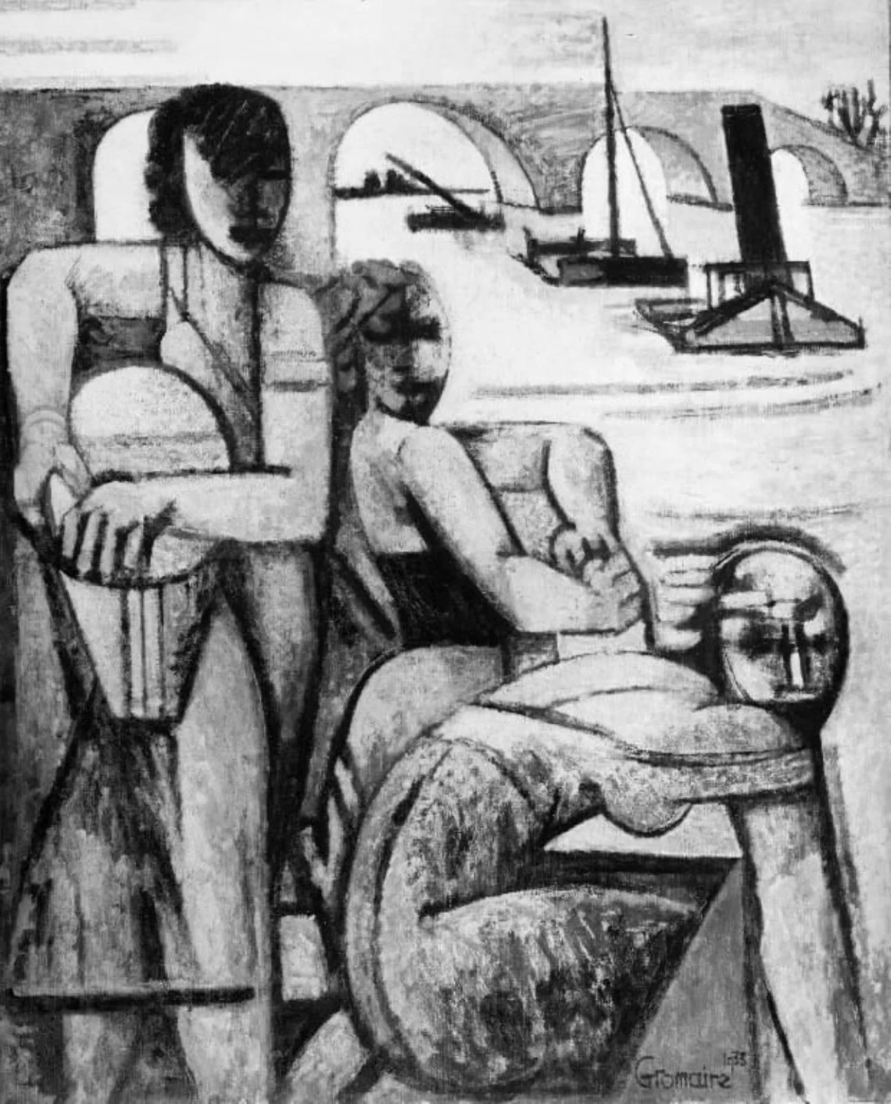 Laundresses by the River Bank