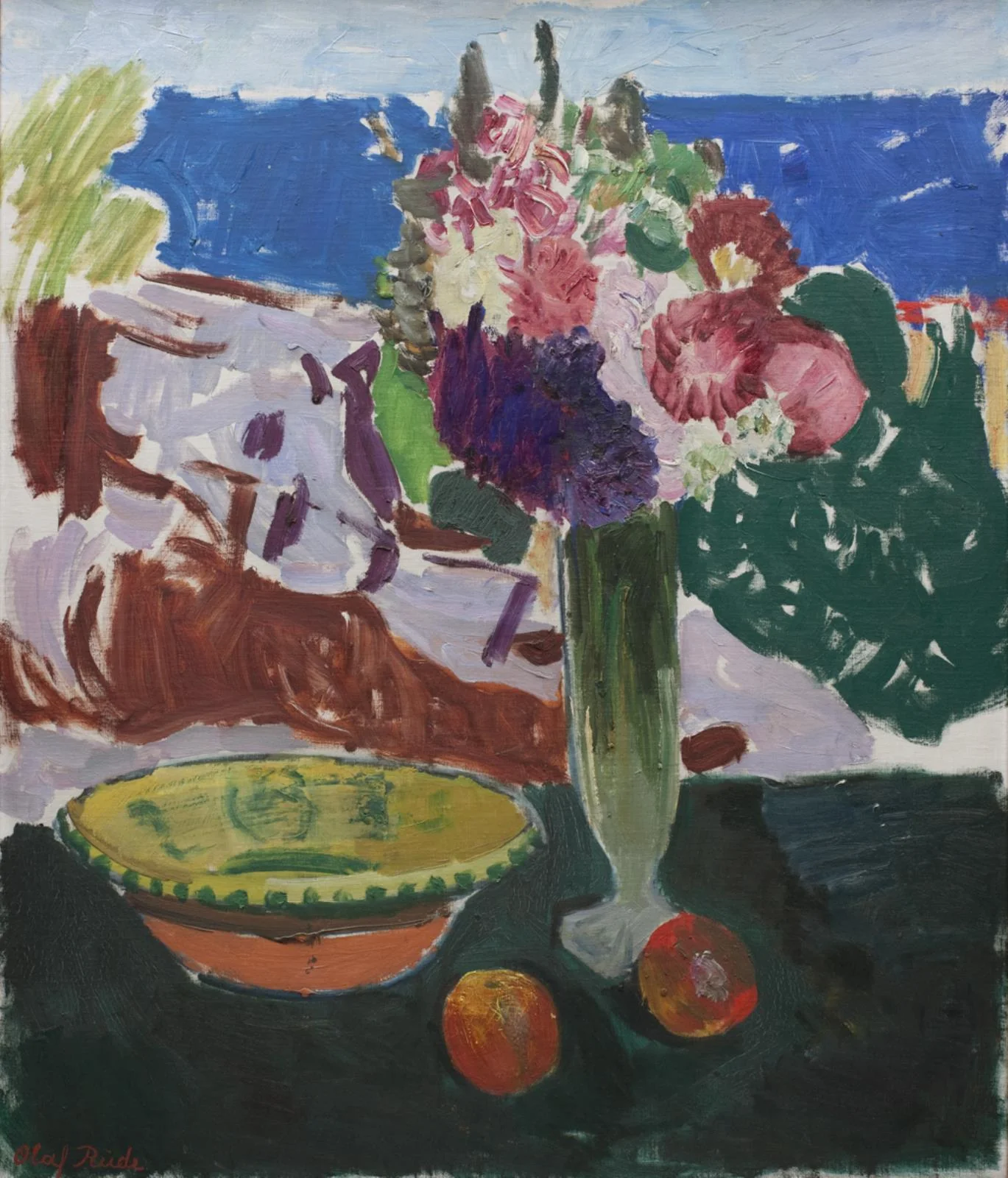Vase with Flowers in a Window