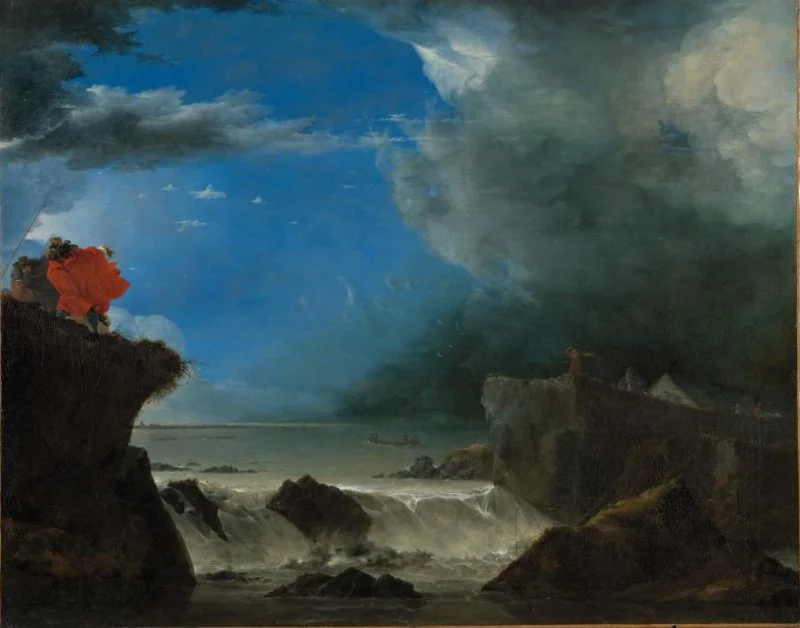 De doorbraak van de Sint-Anthonisdijk bij Amsterdam