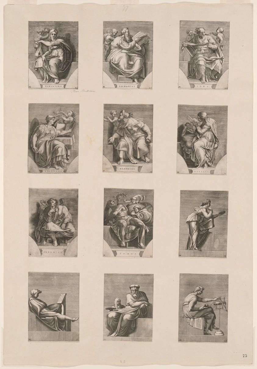 Figures from the Ceiling of the Sistine Chapel