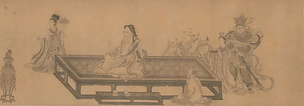 元　王振鵬　維摩不二圖　卷|Vimalakirti and the Doctrine of Nonduality