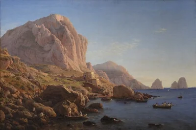 A Rocky Coast, Capri. After Sunrise