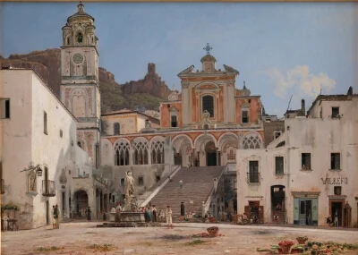 View of the Square in Amalfi