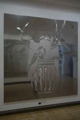 Lilies in Imitated Greek Porcelain Vase