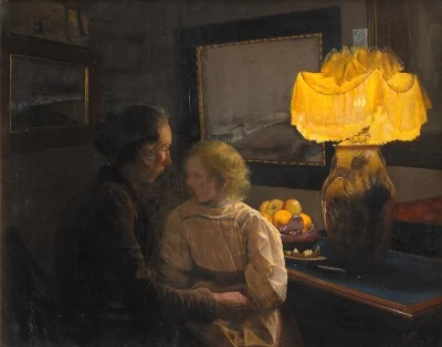 The Artist's Wife and Daughter