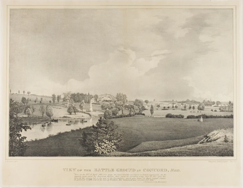 View of the Battle Ground at Concord, Massachusetts