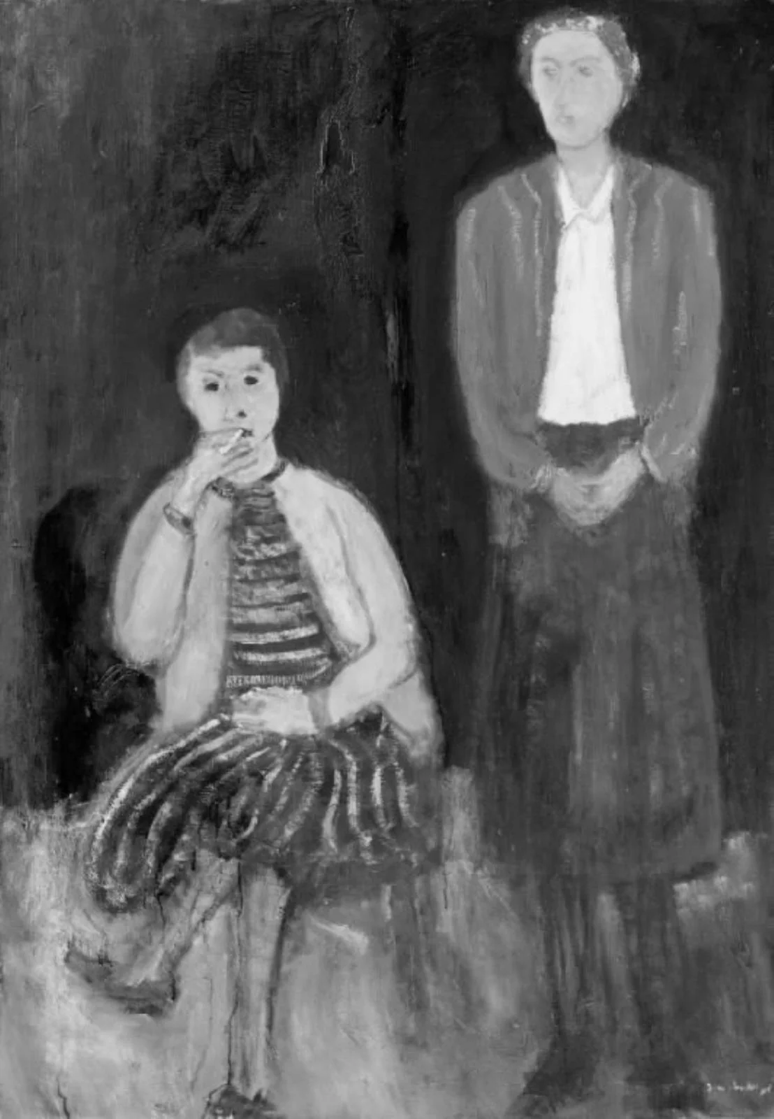 Standing and Seated Woman