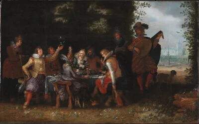 Banquet in a Park (The Prodigal Son among the Harlots?)