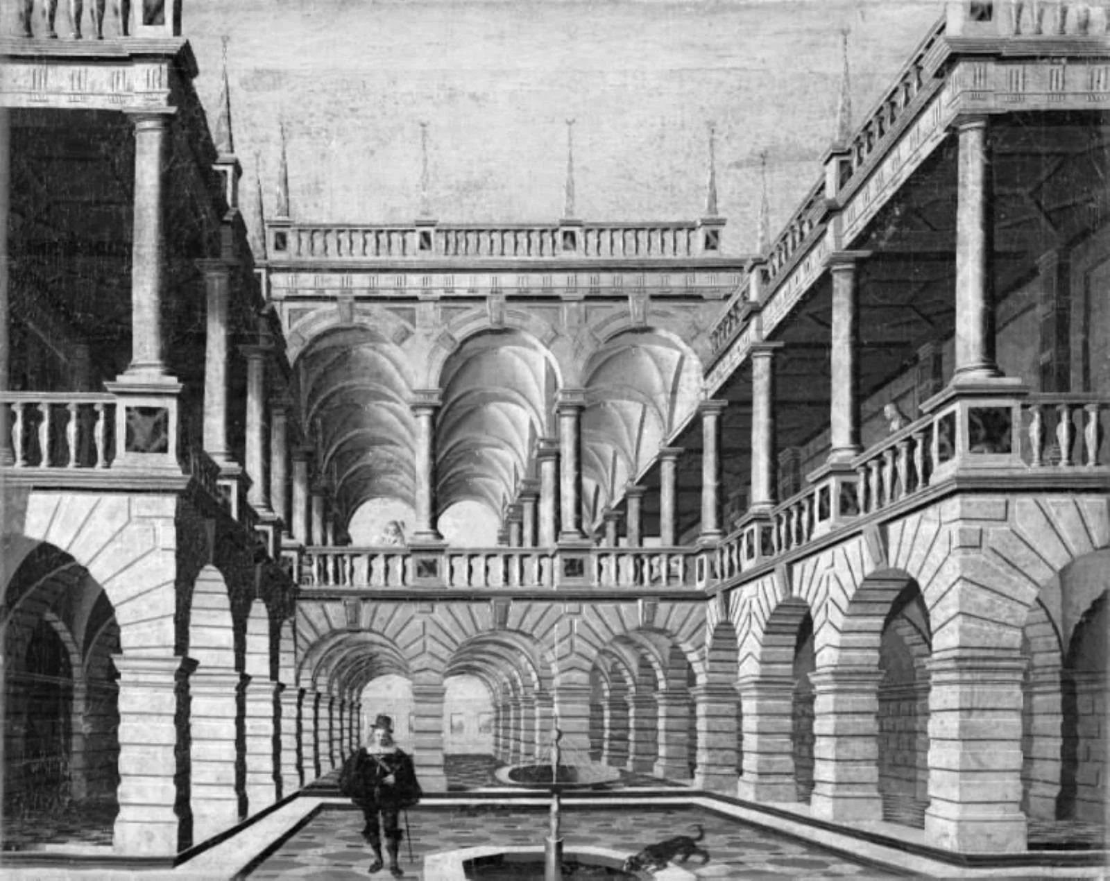 Coutyard with Arcades